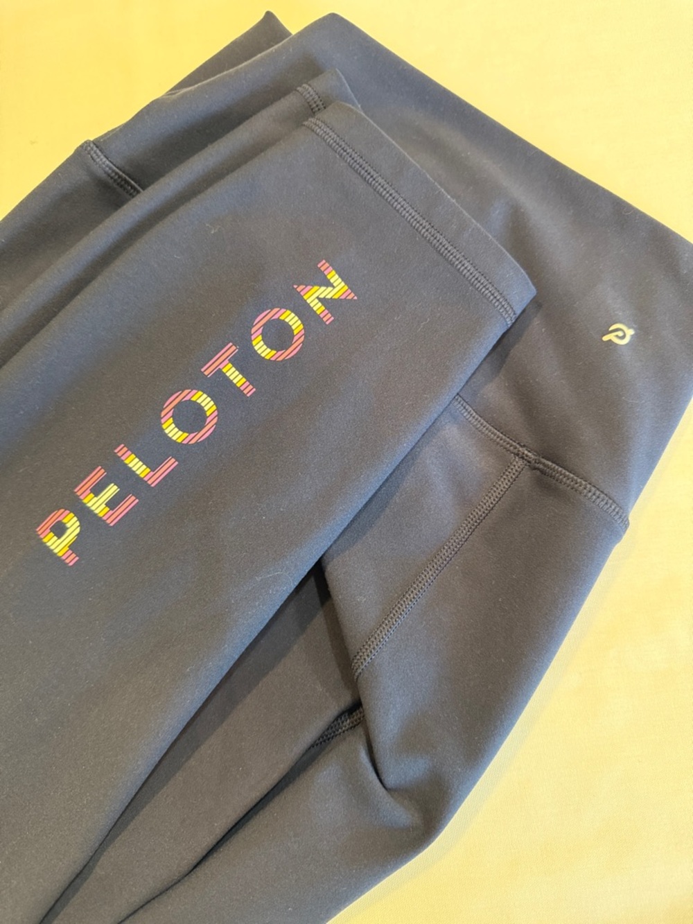 PELOTON Navy Blue Cadent High-Rise Ankle Crop Leggings Bike Cycle XXL ~ Like New - Picture 5 of 13